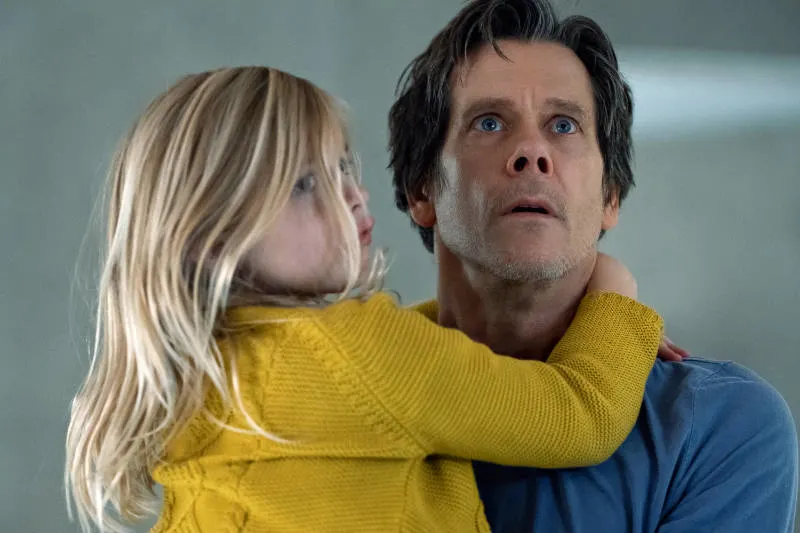 Ella Conroy (Avery Essex) and Theo Conroy (Kevin Bacon) in You Should Have Left, written and directed by David Koepp.