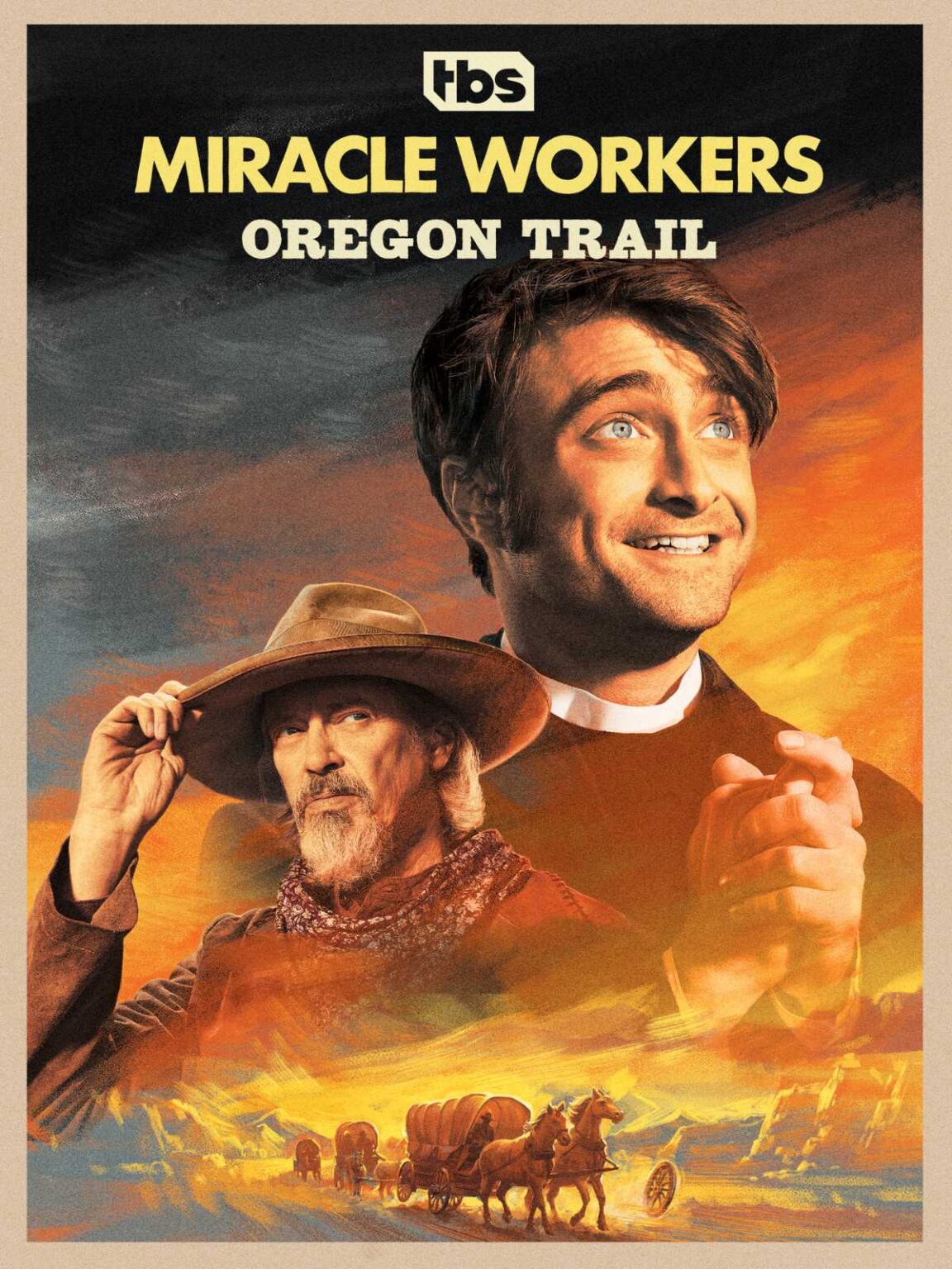 Radcliffe, Buscemi and the Cast on Miracle Workers Oregon Trail
