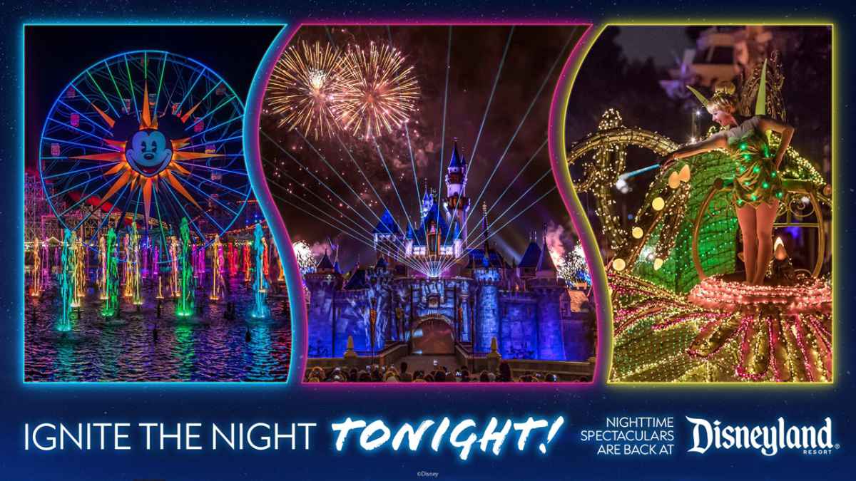 Nighttime Spectaculars Return to Disneyland Resort