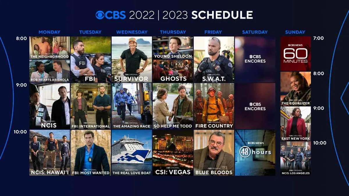 CBS Fall Schedule