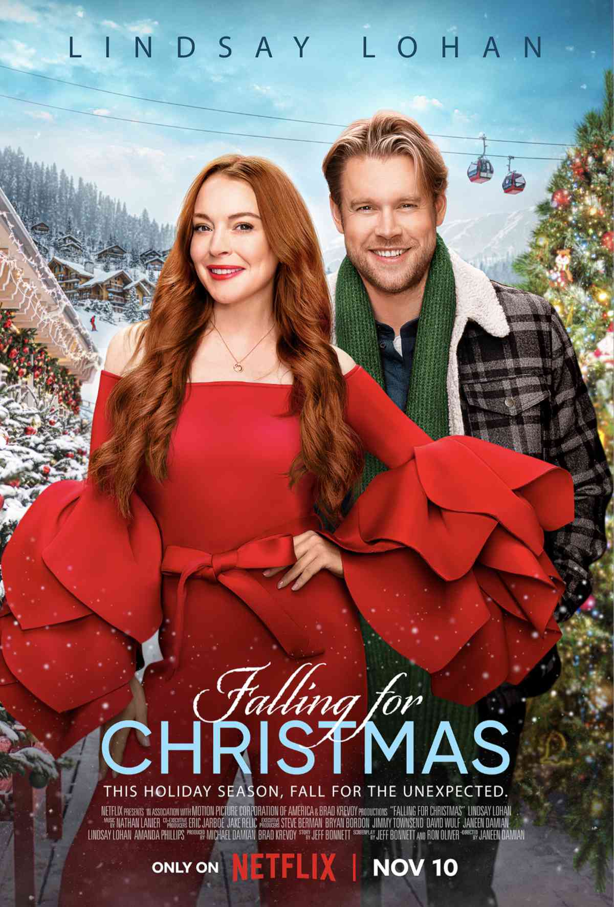 Lindsay Lohan First Look in Falling for Christmas