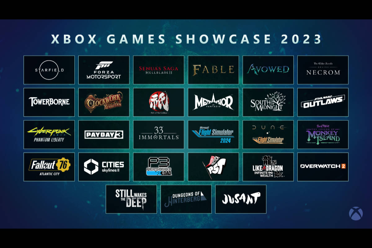 Xbox Games Showcase Trailers with Starfield Direct