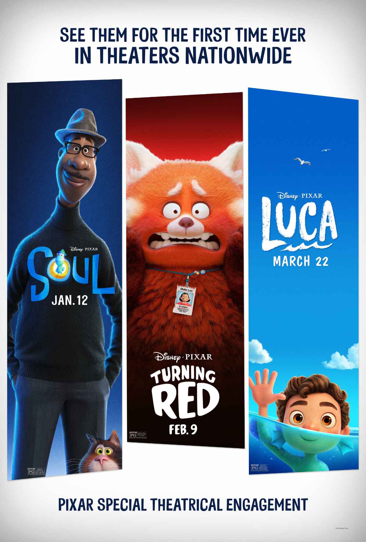 Soul, Turning Red and Luca Coming to Theaters in 2024