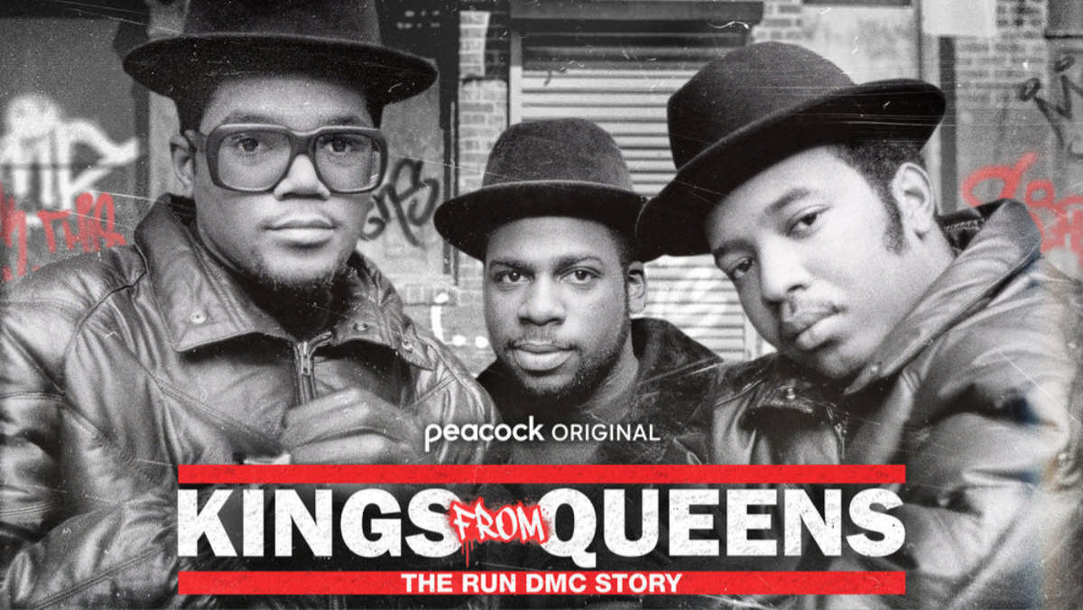 KINGS FROM QUEENS: A RUN DMC STORY-- Pictured: "Kings From Queens: A RUN DMC Story" Key Art -- (Photo by: Peacock)