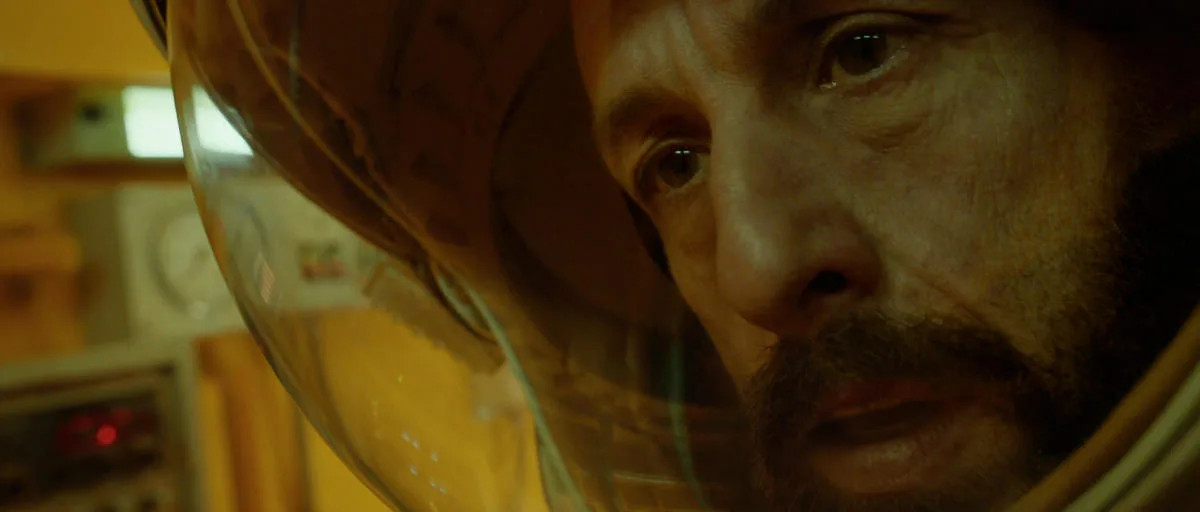 SPACEMAN. Adam Sandler as Jakub in Spaceman. Cr. Courtesy of Netflix © 2023.