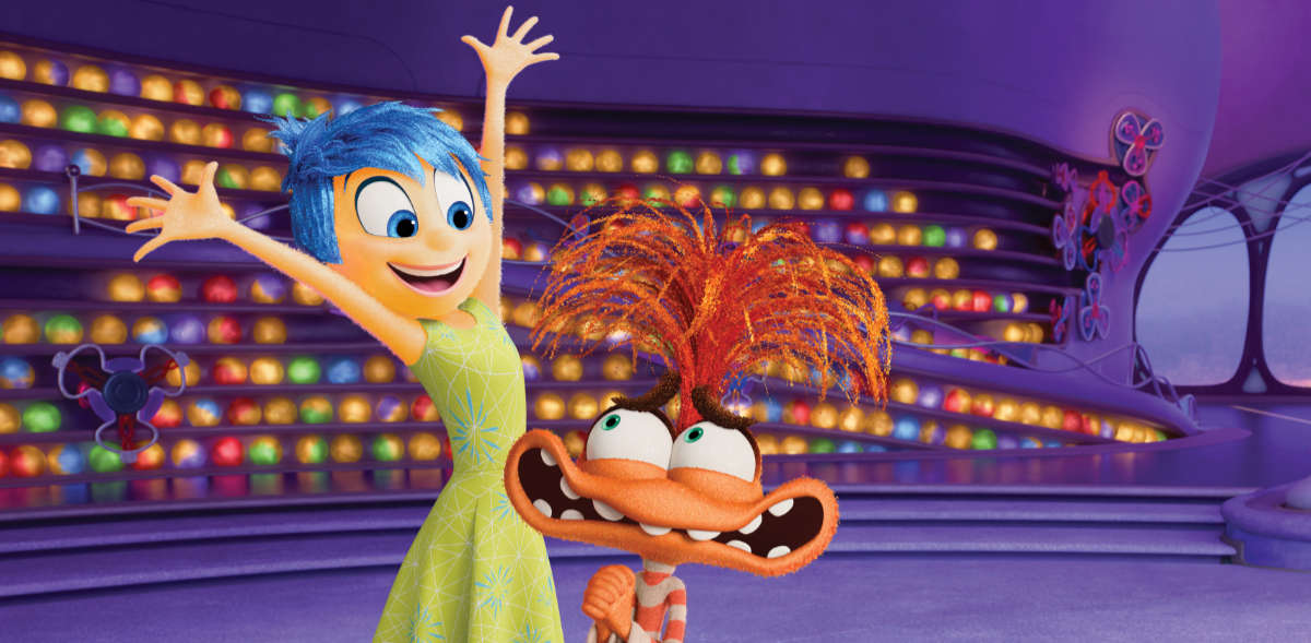 JOY AND ANXIETY -- Disney and Pixar’s “Inside Out 2” returns to the mind of freshly minted teenager Riley just as a new Emotion shows up unexpectedly. Much to Joy’s surprise, Anxiety isn’t the type who will take a back seat either. Featuring the voices of Amy Poehler as Joy and Maya Hawke as Anxiety, “Inside Out 2” releases only in theaters Summer 2024.