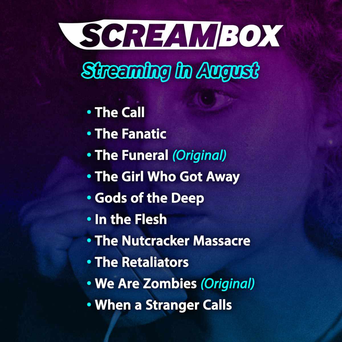 Screambox August 2024