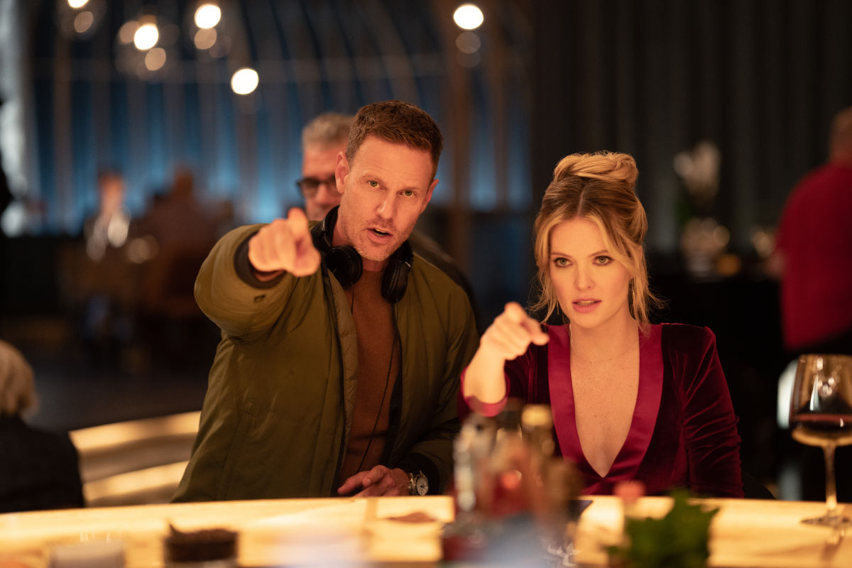 Director Christopher Landon and Meghann Fahy