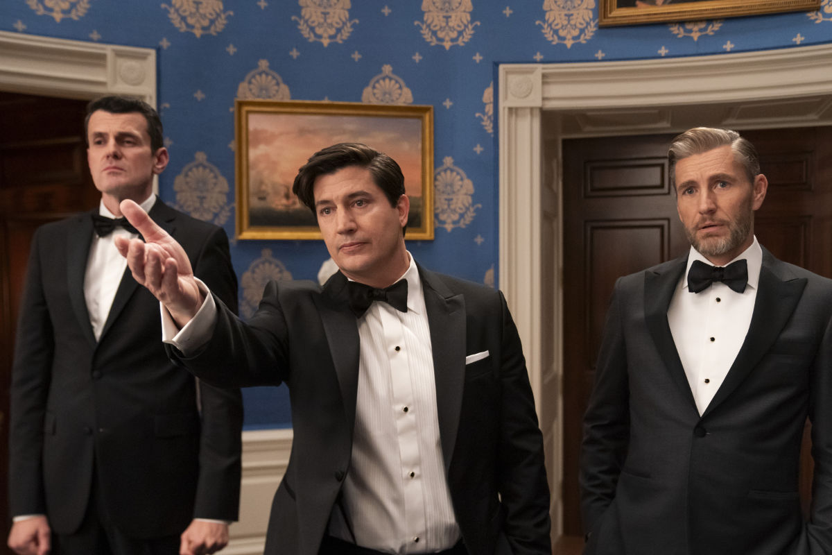 Nathan Lovejoy as Ambassador Alden Tamridge, Ken Marino as Harry Hollinger, Brett Tucker as David Rylance