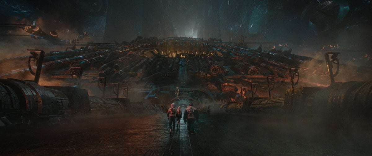 Joseph Quinn as Johnny Storm/Human Torch, Julia Garner as Shalla-Bal/Silver Surfer, Vanessa Kirby as Sue Storm/Invisible Woman, Ebon Moss-Bachrach as Ben Grimm/The Thing and Pedro Pascal as Reed Richards/Mister Fantastic