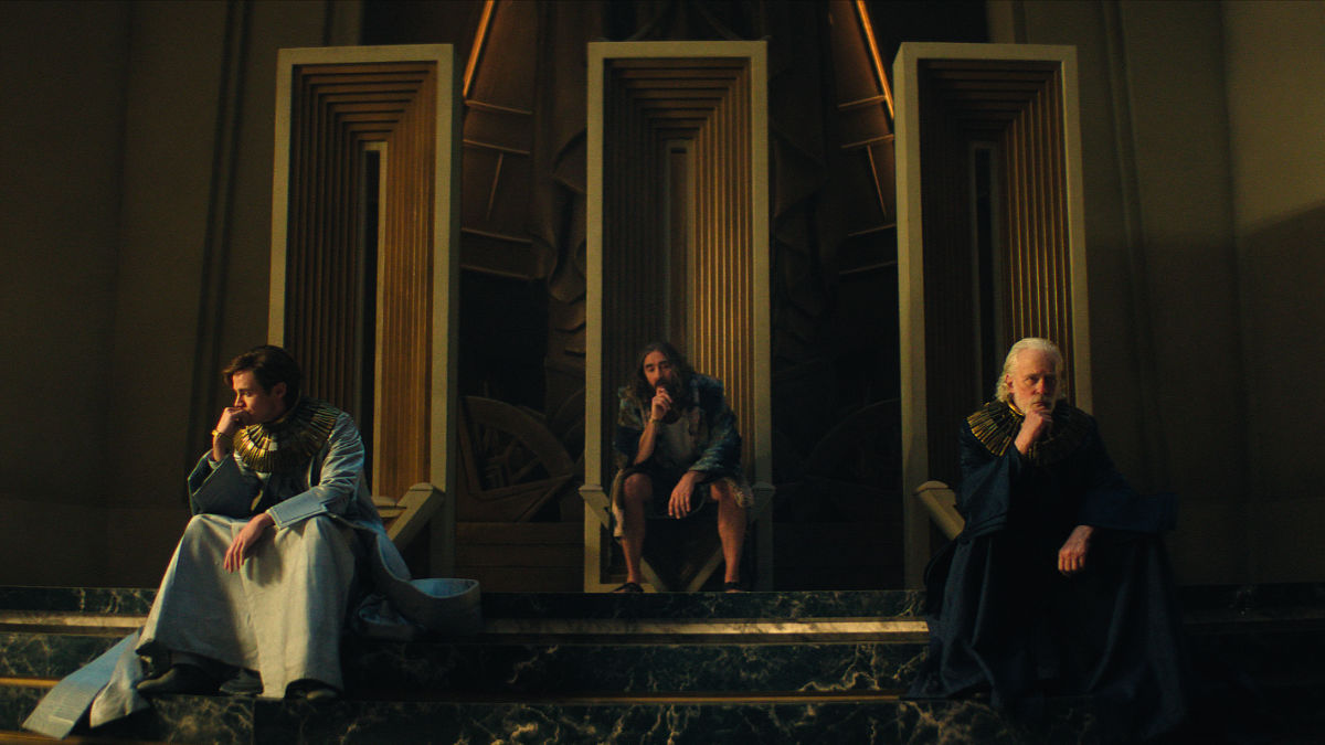 Cassian Bilton, Lee Pace and Terrence Mann