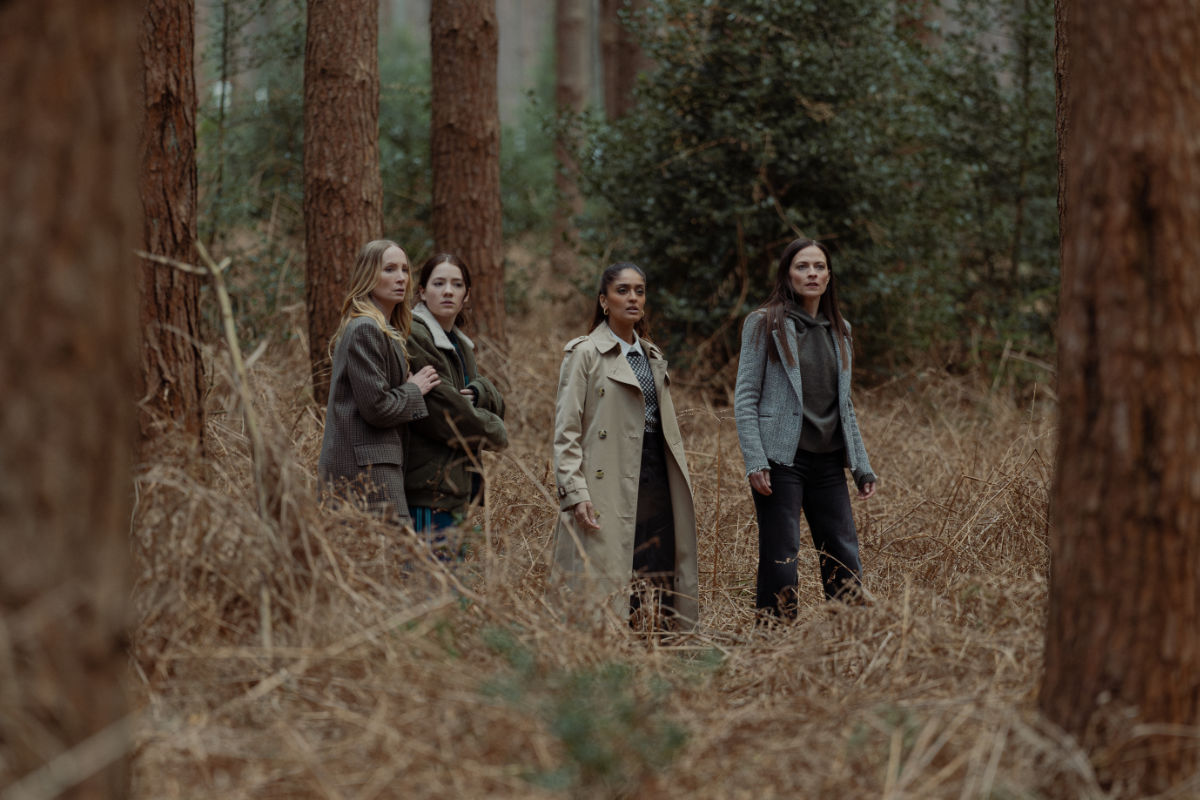 Joanne Froggatt as Jan Da Souza, Teddie Allen as Gina Da Souza, Mandeep Dhillon as Seraphina Harrigan and Lara Pulver as Bella Harrigan