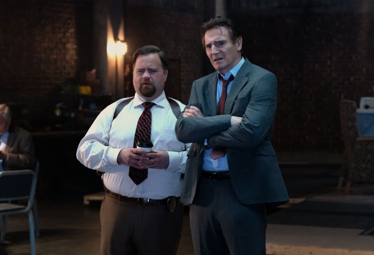 Paul Walter Hauser plays Ed and Liam Neeson plays Frank