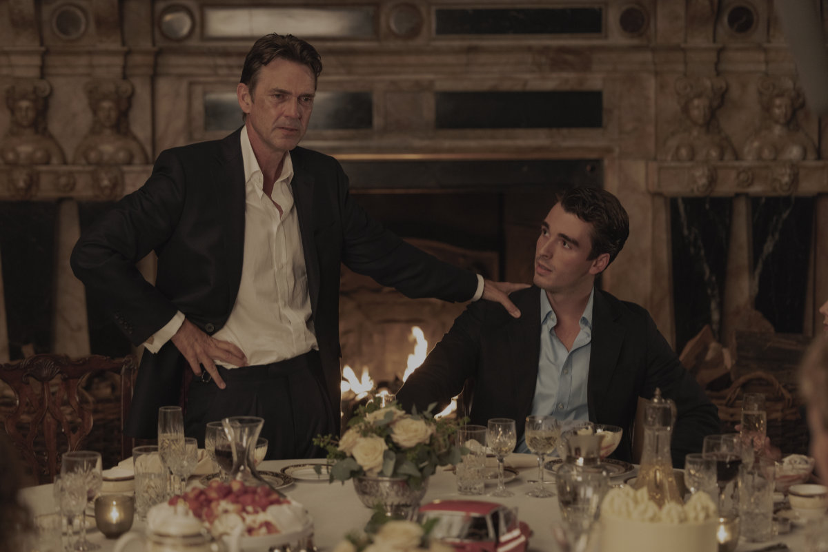 Dougray Scott as William and Corey Mylchreest as Jamie