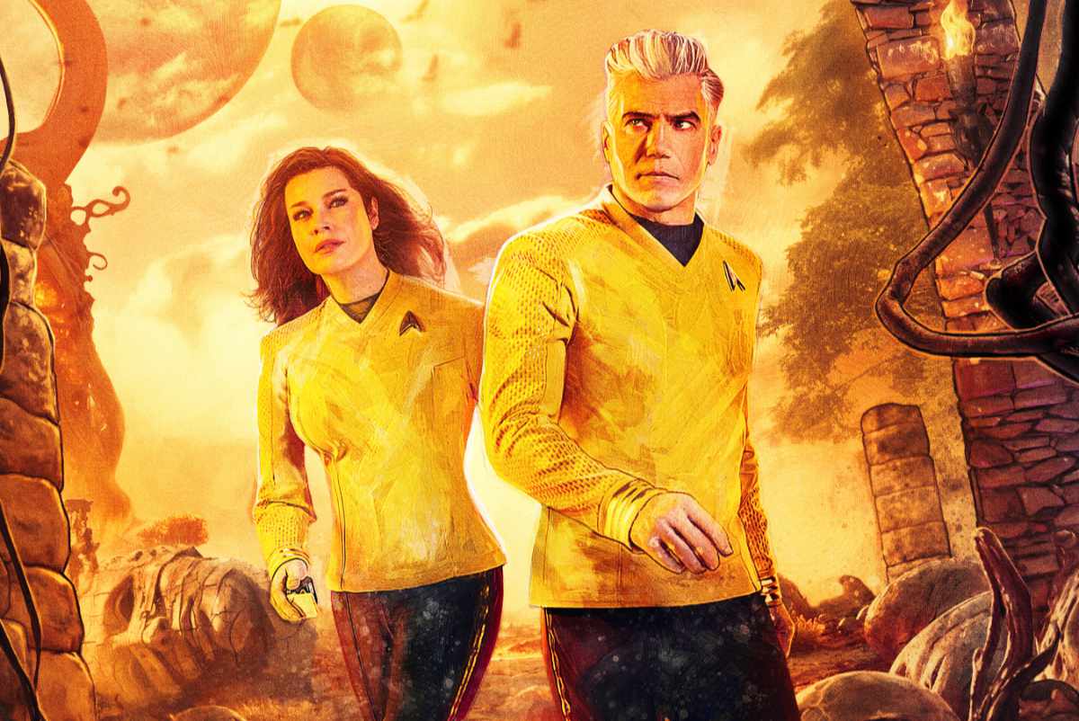 Rebecca Romijn as Una and Anson Mount as Capt. Pike