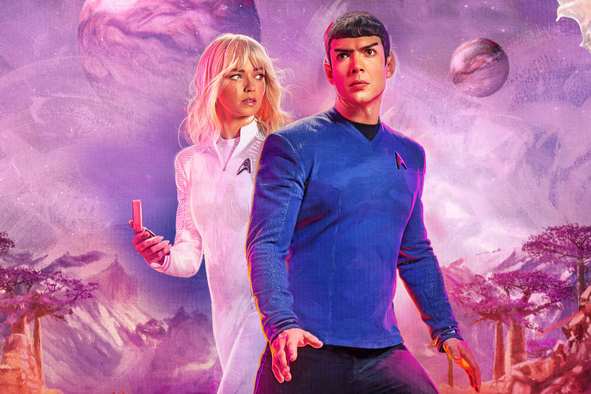 Jess Bush as Chapel and Ethan Peck as Spock