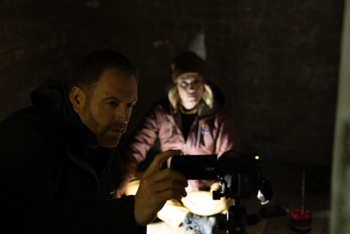 Josh Gates and Heather Amaro