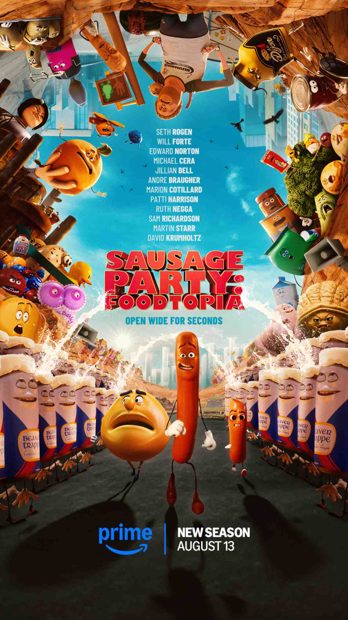Sausage Party: Foodtopia Season 2 key art