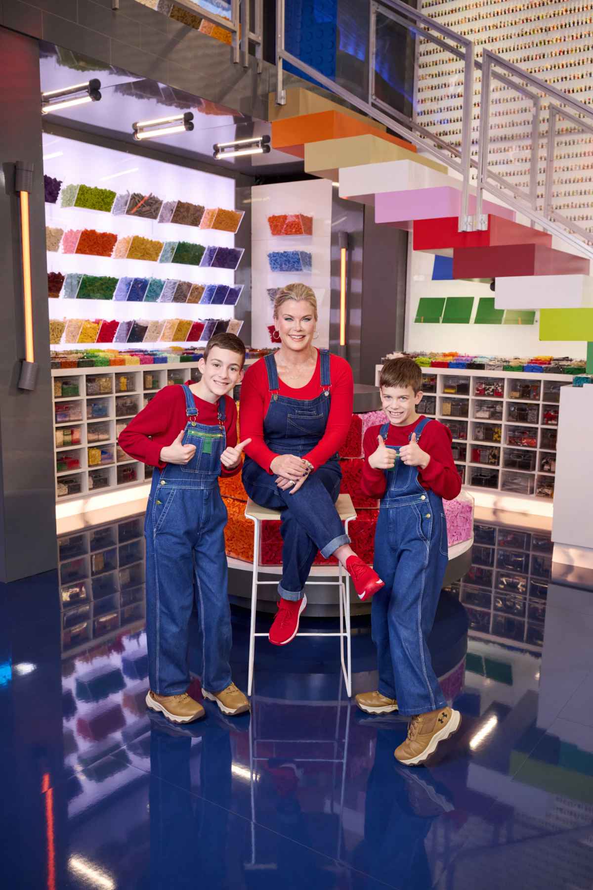 Contestant Ajay, Special Guest Alison Sweeney, and Contestant Zac