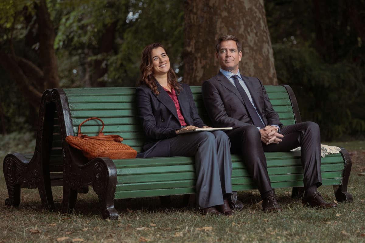 Cote De Pablo as Ziva David and Michael Weatherly as Tony Dinozzo