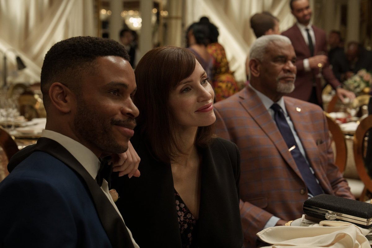 Jessica Chastain and Nnamdi Asomugha