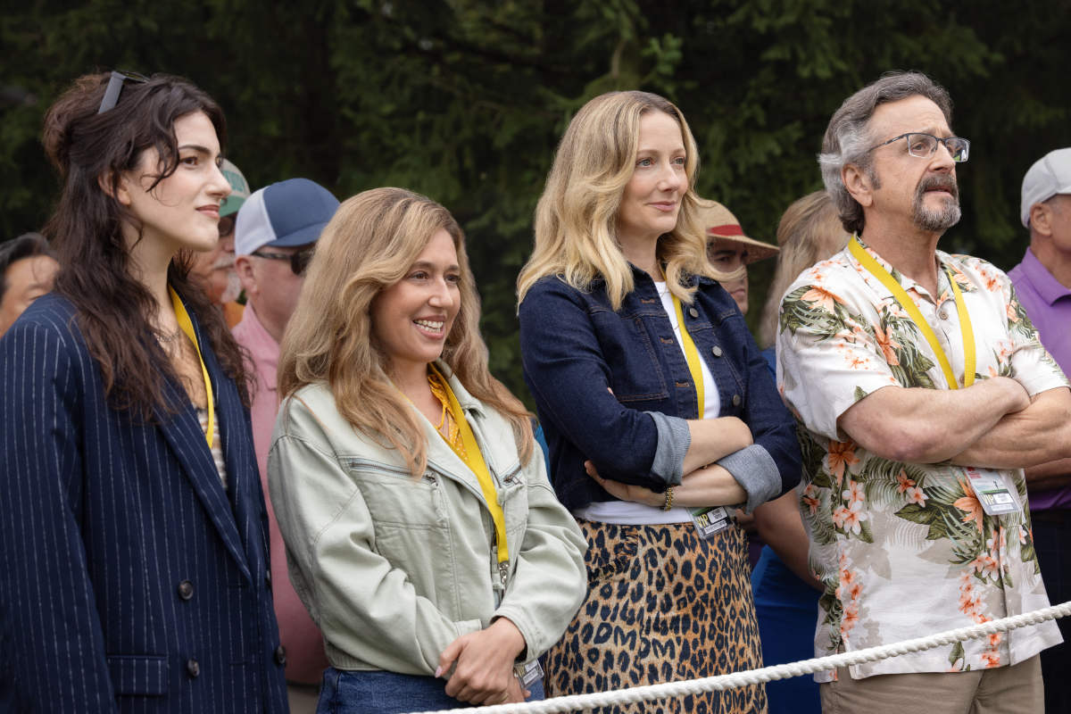 Lilli Kay, Mariana Treviño, Judy Greer and Marc Maron