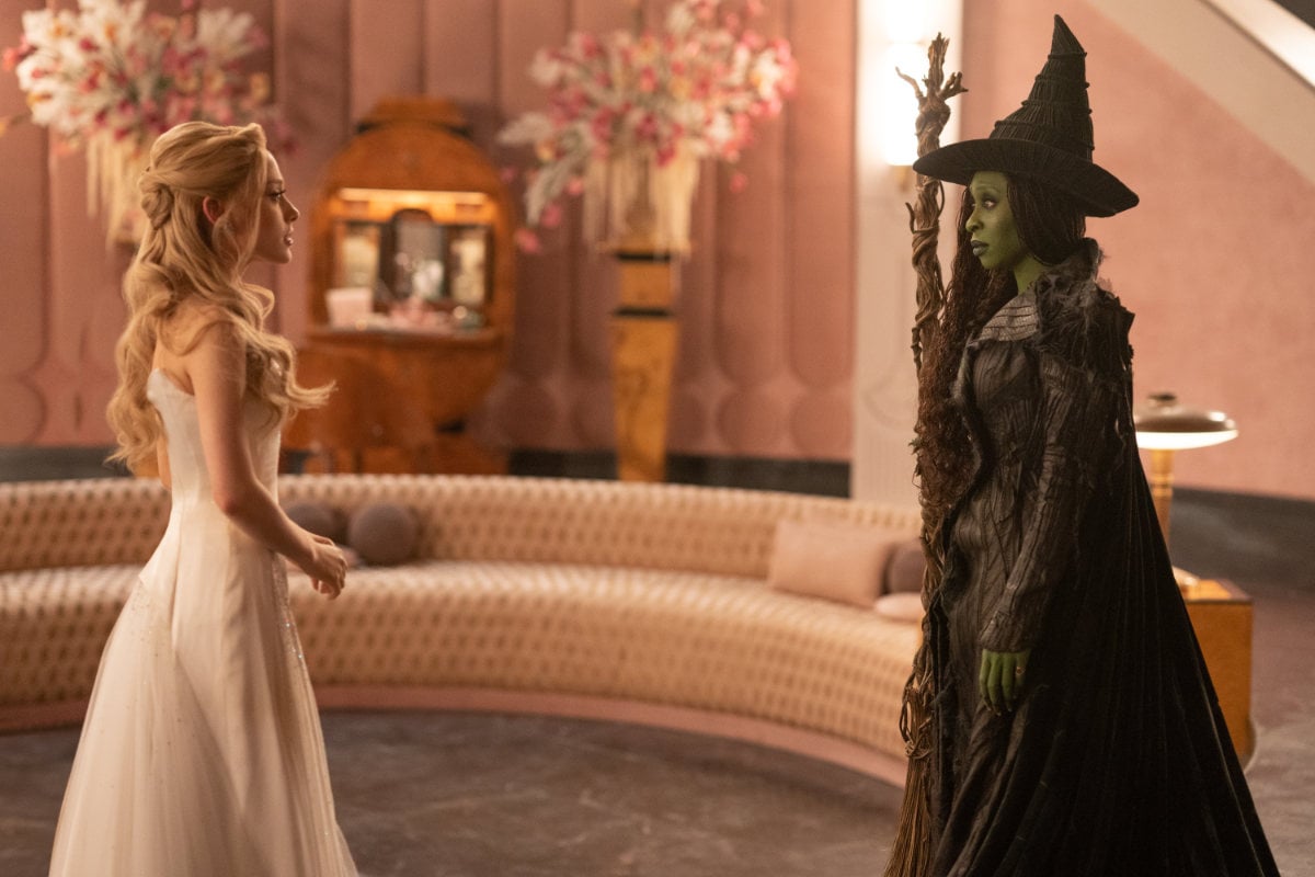 Ariana Grande is Glinda and Cynthia Erivo is Elphaba