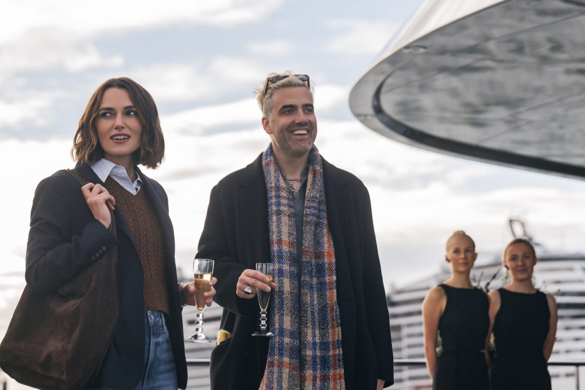 Keira Knightley as Lo and Daniel Ings as Adam