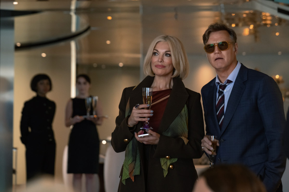 Hannah Waddingham as Heidi and David Morrissey as Thomas