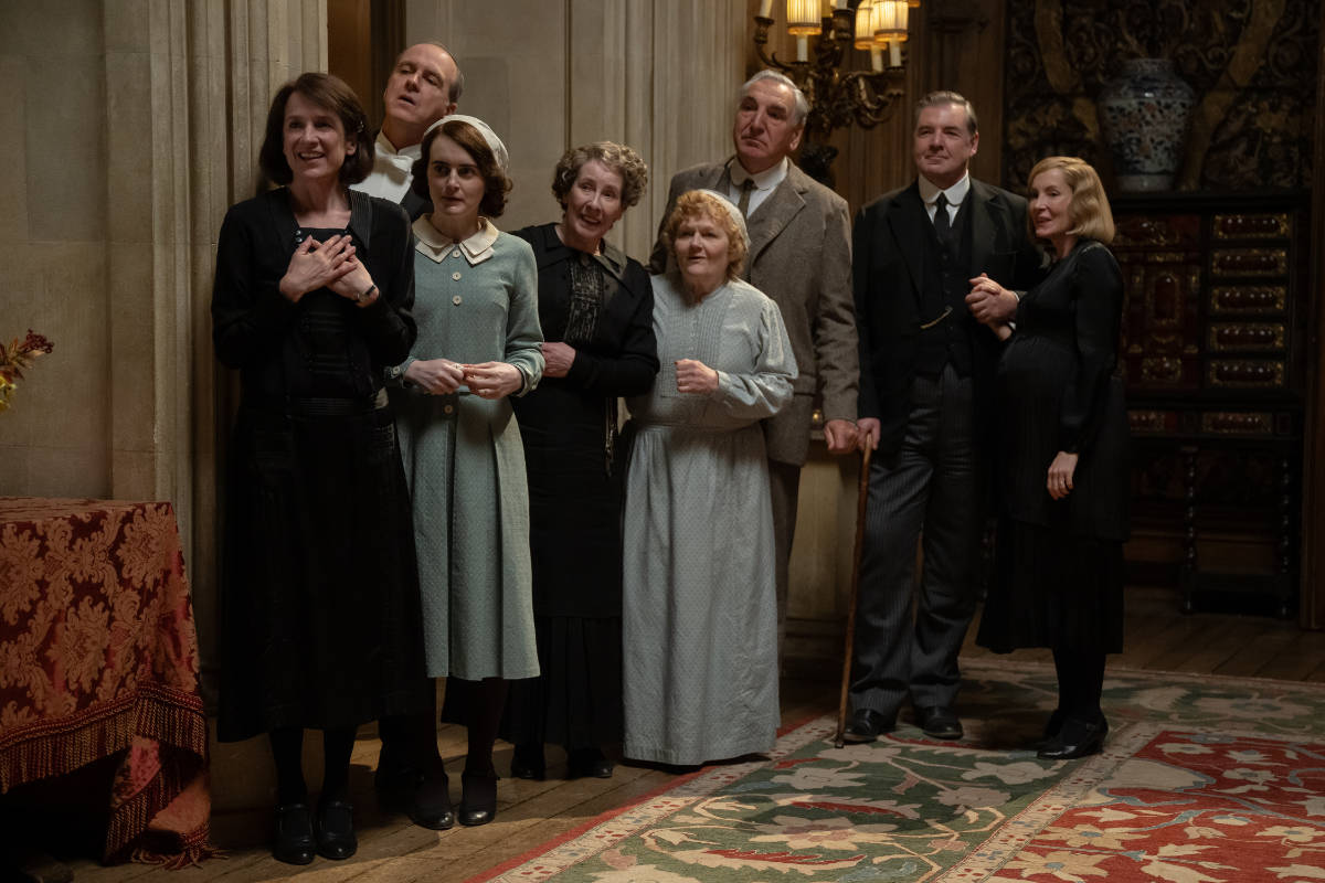 Raquel Cassidy stars as Miss Baxter, Kevin Doyle as Mr. Molesley, Sophie McShera as Daisy Parker, Phyllis Logan as Mrs. Hughes, Lesley Nicol as Mrs. Patmore, Jim Carter as Mr. Carson, Brendan Coyle as Mr. Bates and Joanne Froggatt as Anna Bates