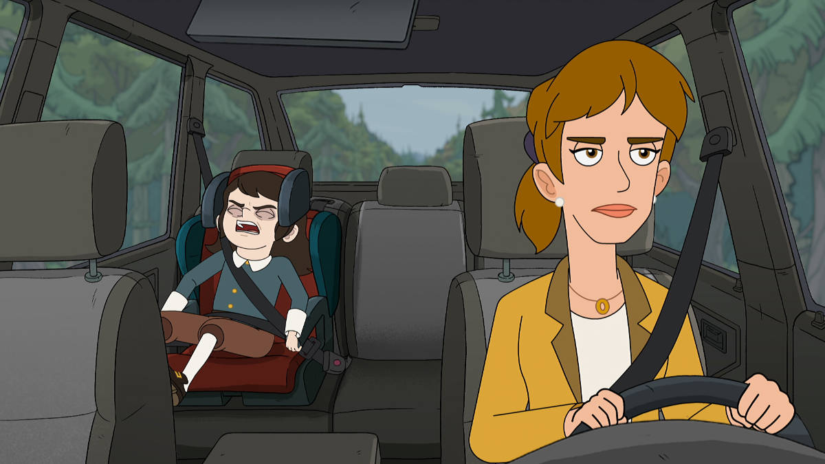 Jimmi Simpson as Abaddon and Eliza Coupe as Katherine