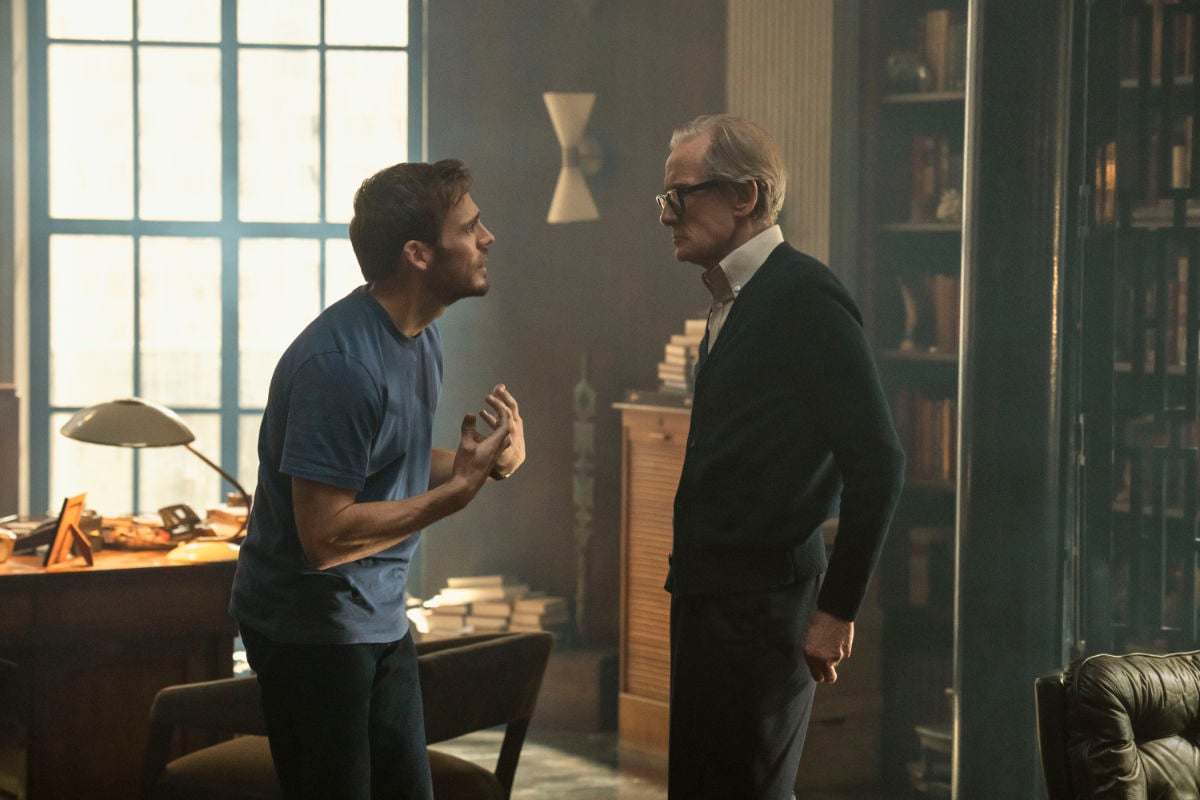 Sam Claflin and Bill Nighy in Harlan Coben's Lazarus