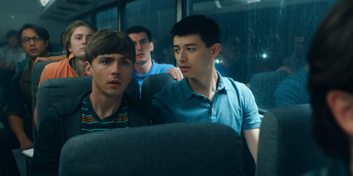 Miles Heizer as Cameron Cope and Liam Oh as Ray McAffey