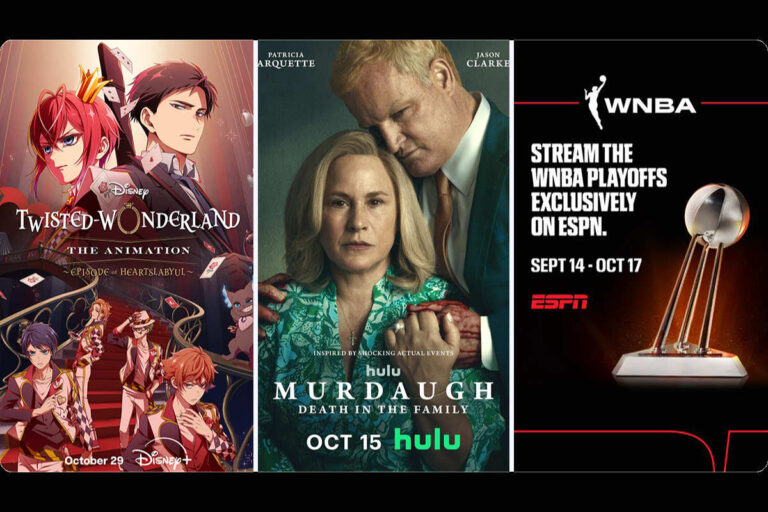 Disney+, Hulu, and ESPN October 2025 Schedules