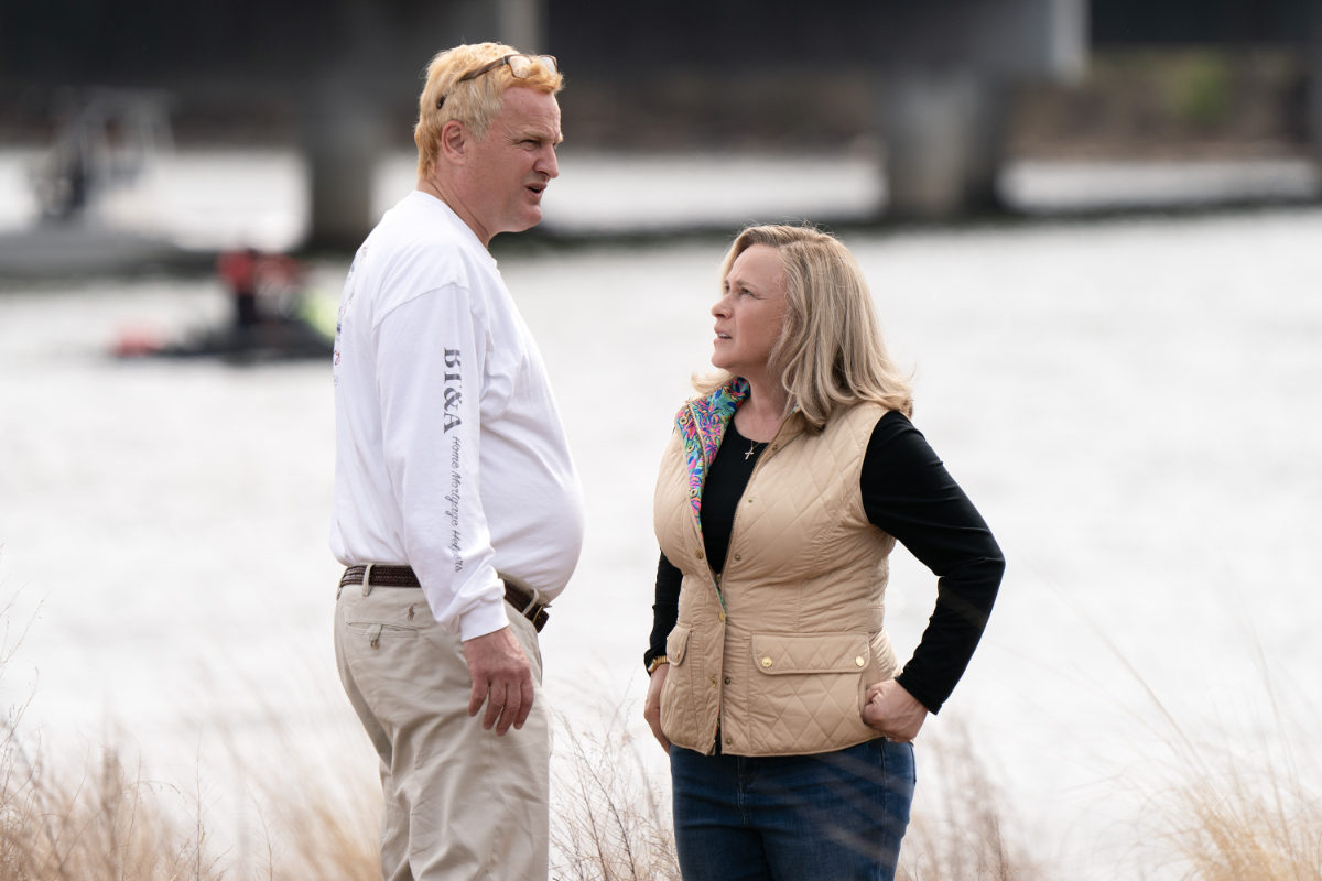 Jason Clarke and Patricia Arquette in Murdaugh: Death in the Family