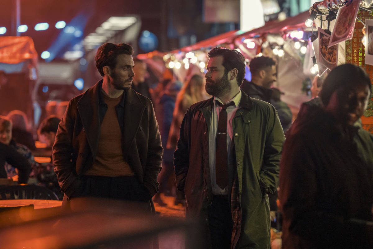 Sam Claflin and David Fynn