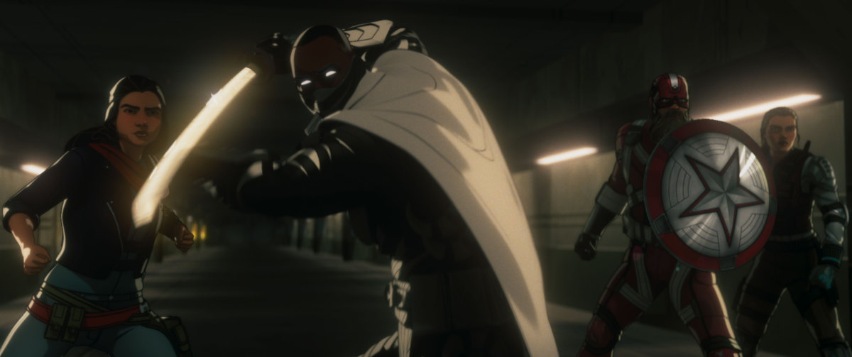  Kamala Khan (voiced by Iman Vellani), Blade Knight (voiced by Todd Williams), Alexei Shostakov/ Red Guardian (voiced by David Harbour) and Yelena Belova (voiced by Florence Pugh)