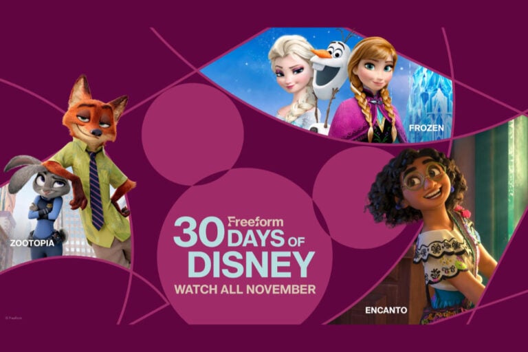30 Days of Disney November 2025 Schedule on Freeform