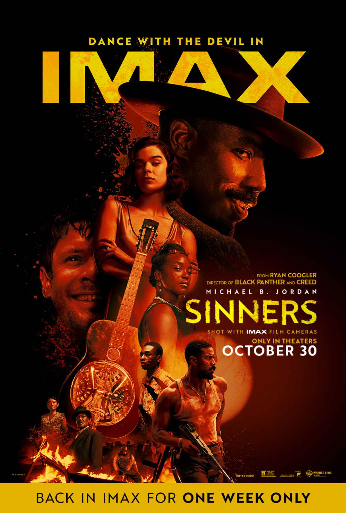 Sinners IMAX rerelease poster