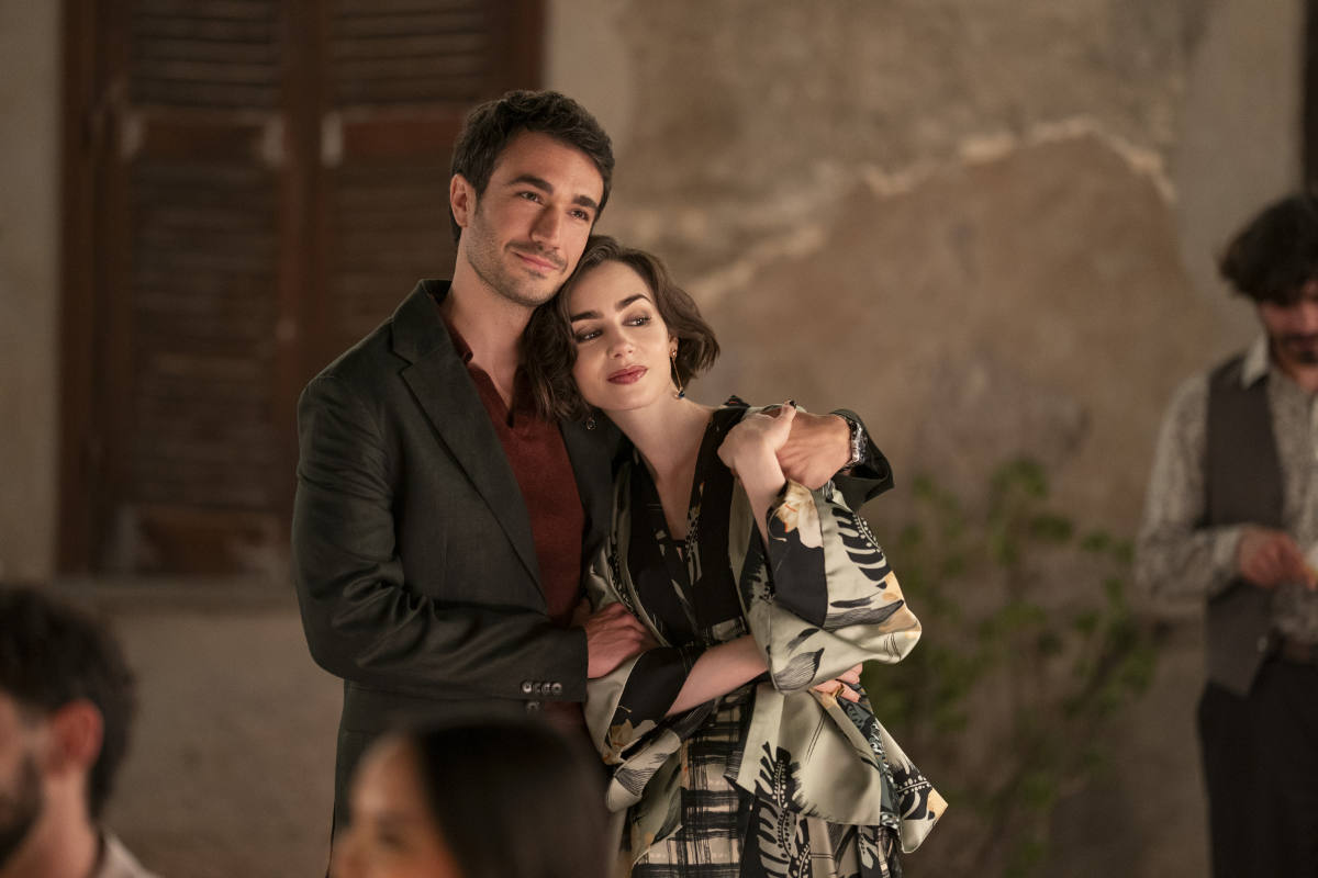 Eugenio Franceschini as Marcello, Lily Collins as Emily