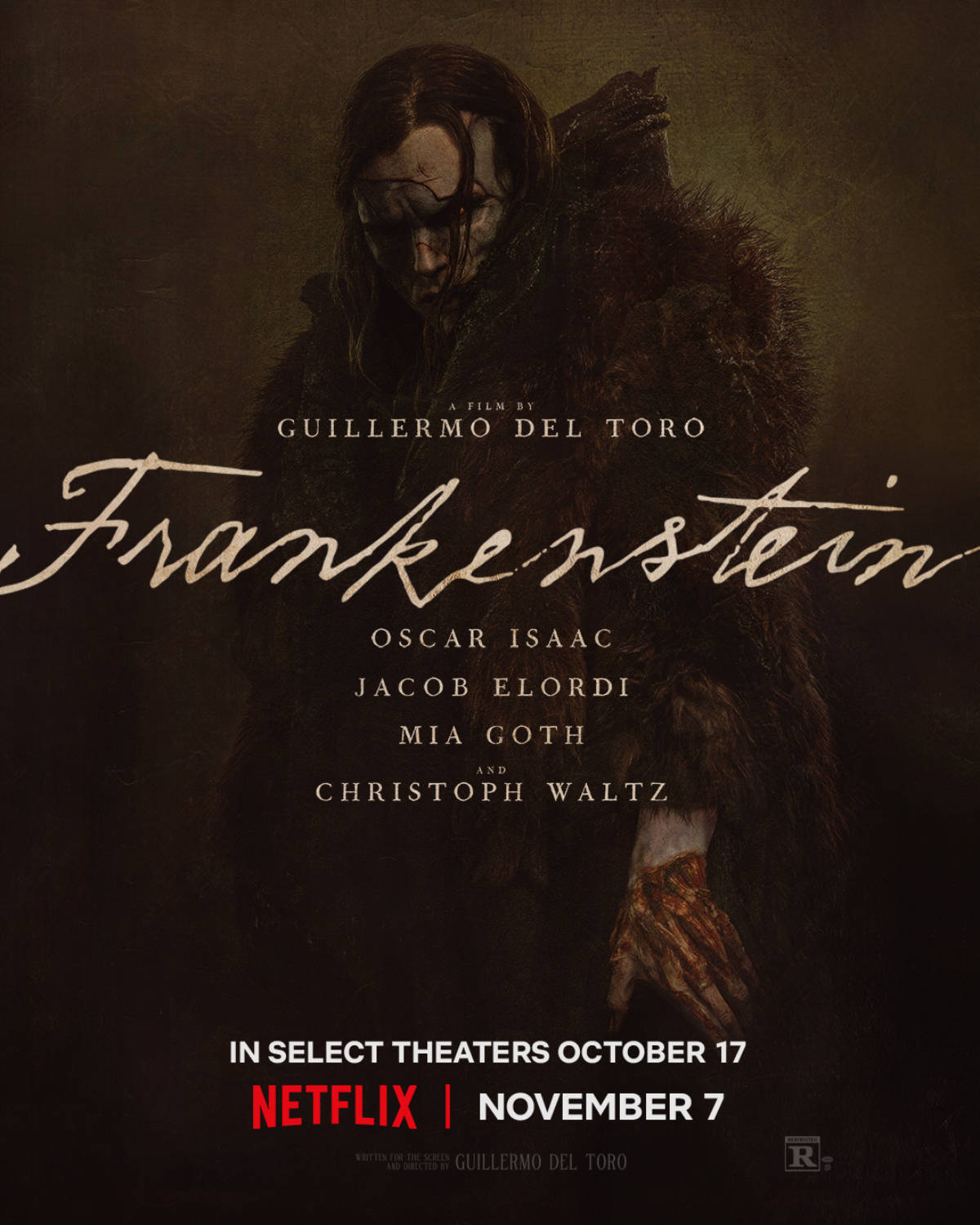 Frankenstein Trailer and Poster Unveiled by Netflix, image size:1200x1500