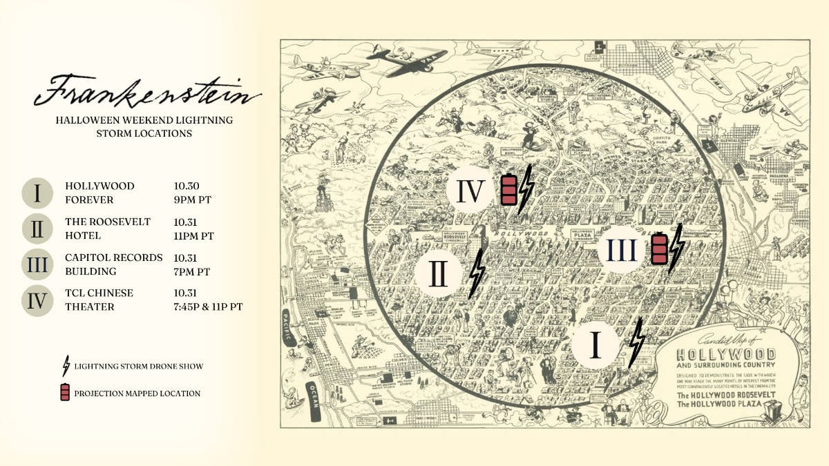 Halloween Weekend Lightning Storm Locations