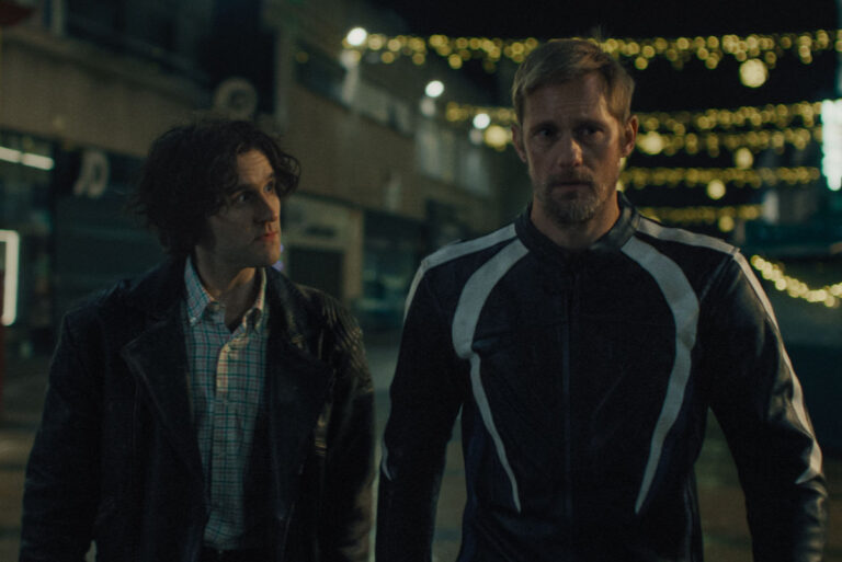 Pillion First Look with Alexander Skarsgård and Harry Melling