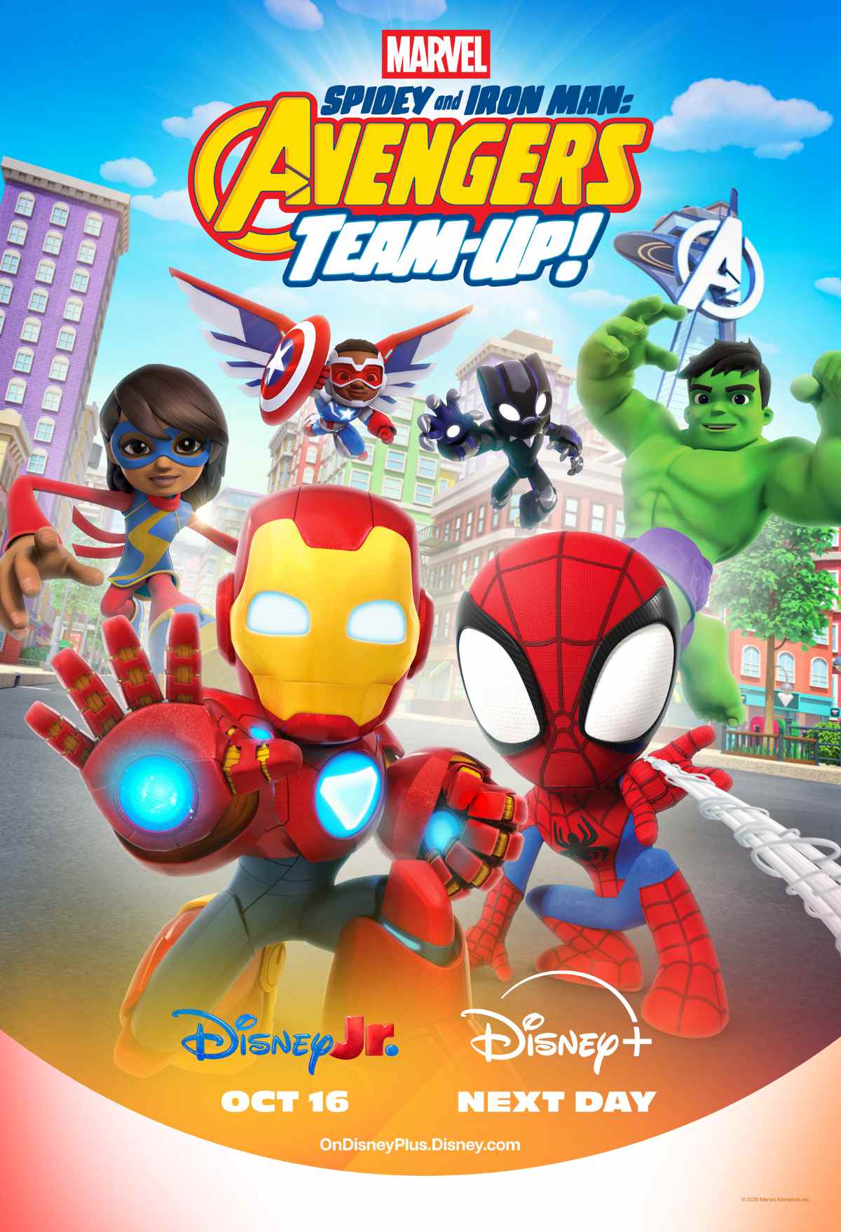 Marvel's Spidey and Iron Man: Avengers Team-Up! key art
