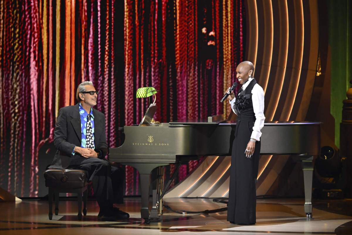 Jeff Goldblum and Cynthia Erivo at Wicked: One Wonderful Night