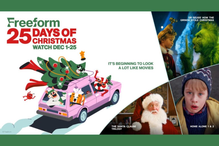 25 Days of Christmas Schedule on Freeform for 2025