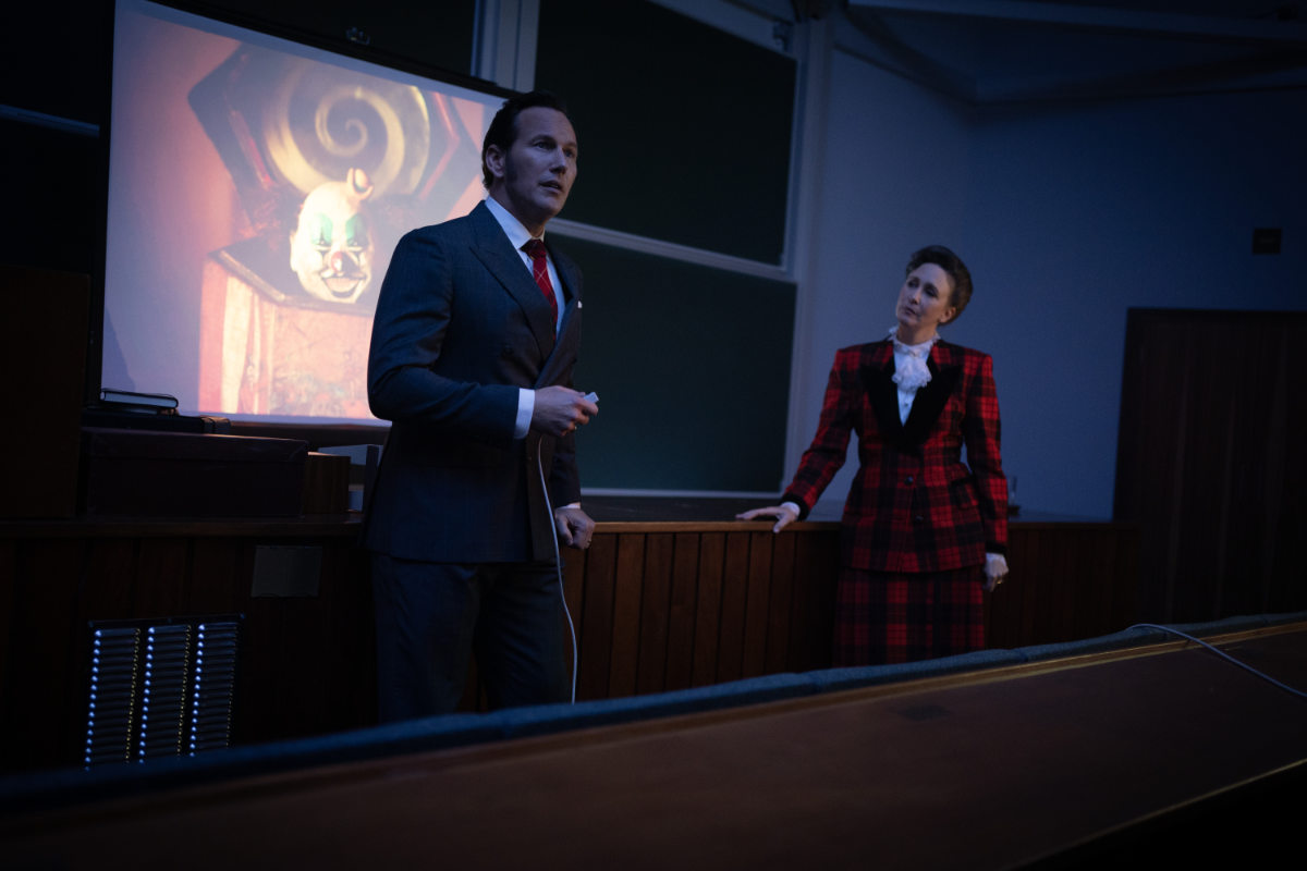 PATRICK WILSON as Ed Warren and VERA FARMIGA as Lorraine Warren