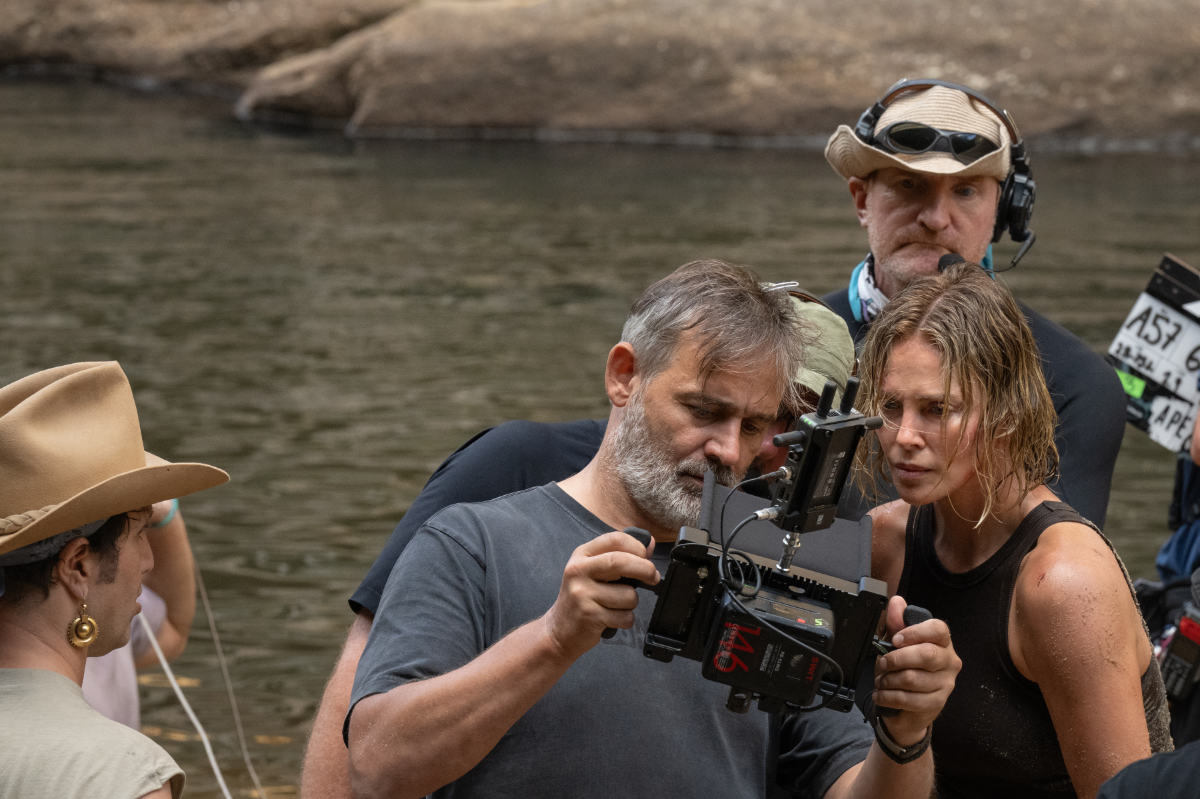 Director/Producer Baltasar Kormákur and Charlize Theron