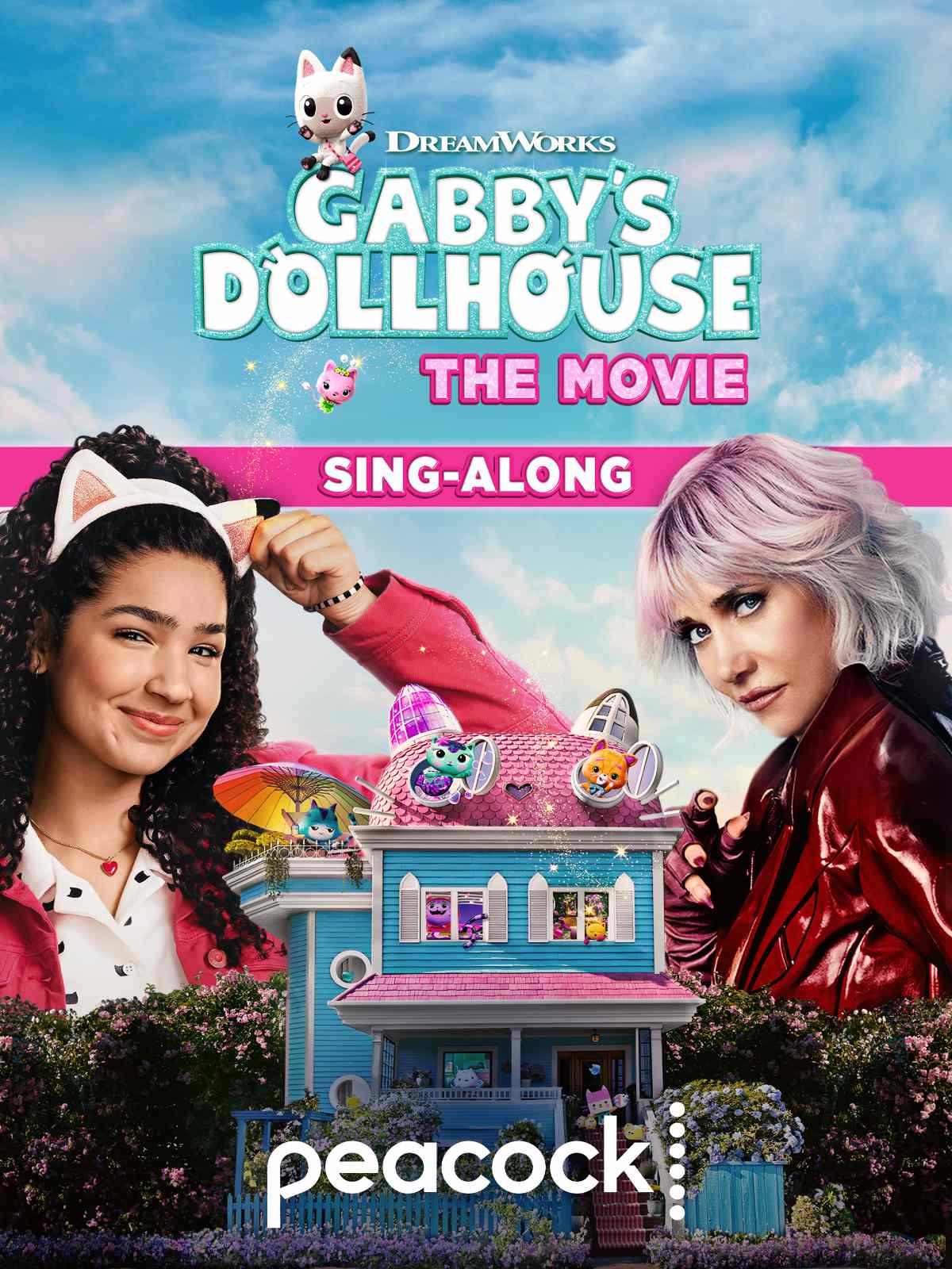 Gabby's Dollhouse: The Movie poster for Peacock