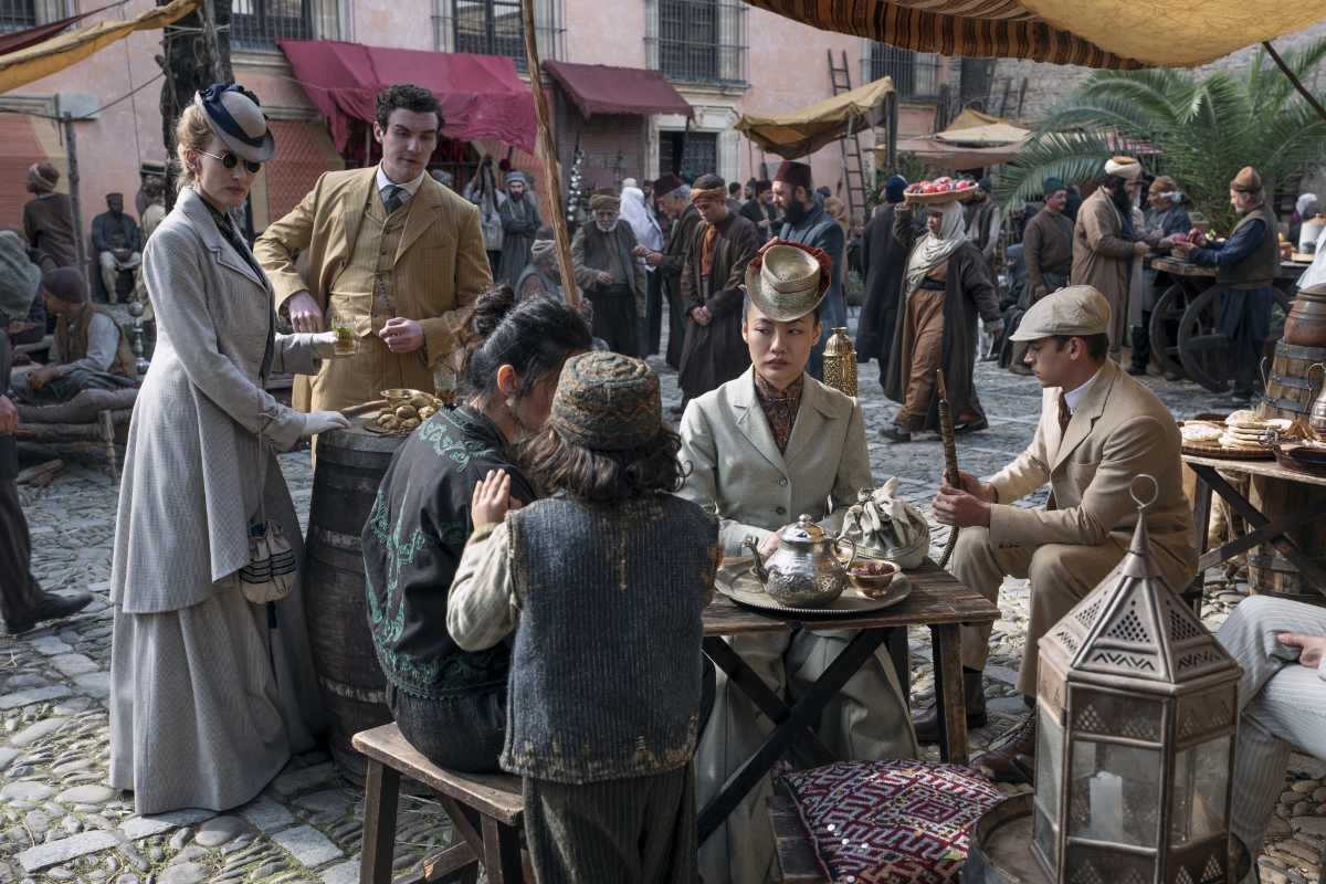 Hero Fiennes Tiffin, Donal Finn, Zine Tseng, and Natascha McElhone